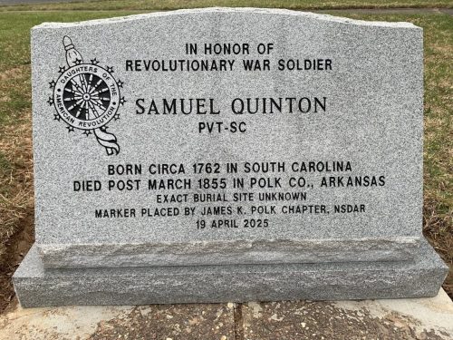 Samuel Quinton Memorial Dedication